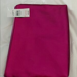 LOFT Fuchsia Clutch